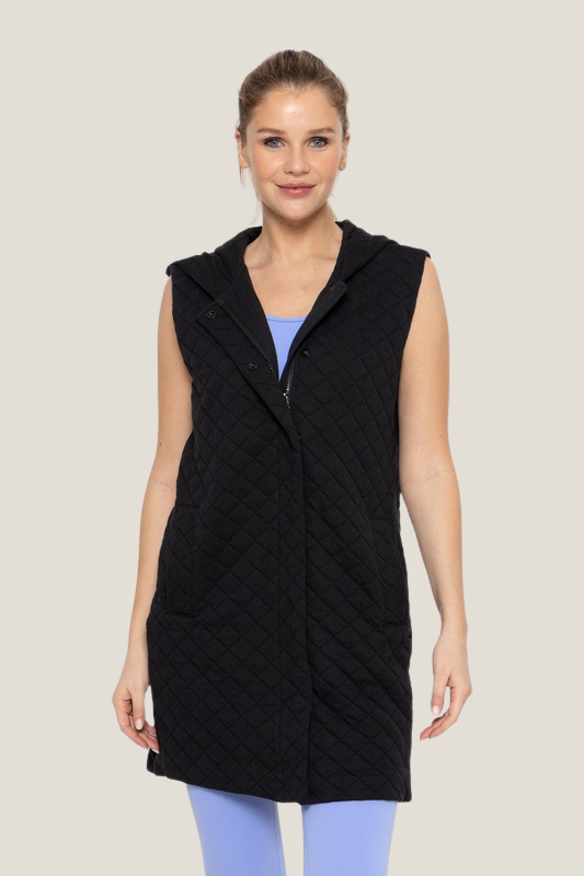 Longline Quilted Vest