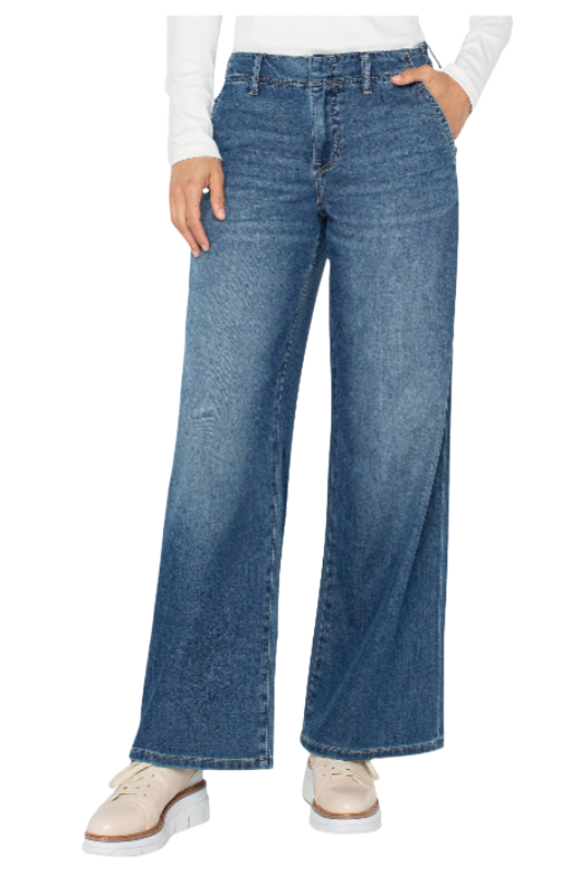 Amaozn-Liverpool Women's Weekender Relaxed Mid-Rise Jeans