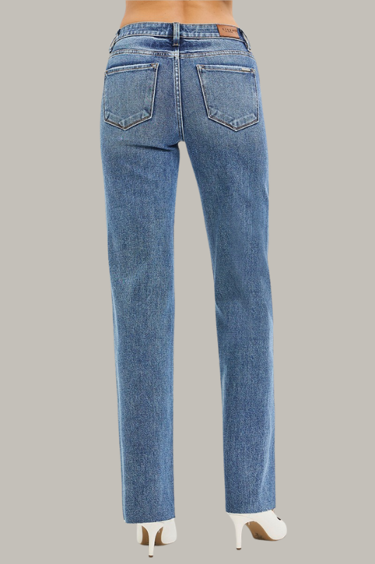 Risen Straight leg Denim