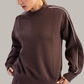Piper Piping Mock Neck Sweatshirt