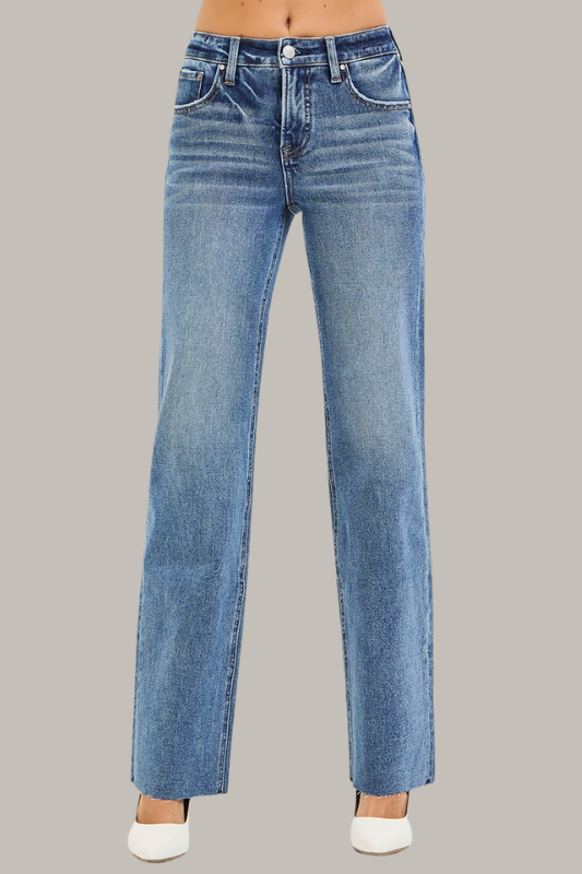 Risen Straight leg Denim