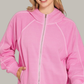 Mineral Wash Hoodie Sweatshirt (Pink)