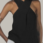 Criss Cross Knit Halter Tank
