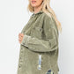 Washed Corduroy Hoodie Jacket