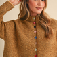 Colorful Button Stripe Cardigan