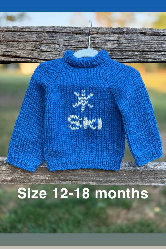 Handmade Children's Ski Sweater (royal blue)