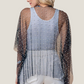 Rhinestone and Pearl Mesh Cardigan