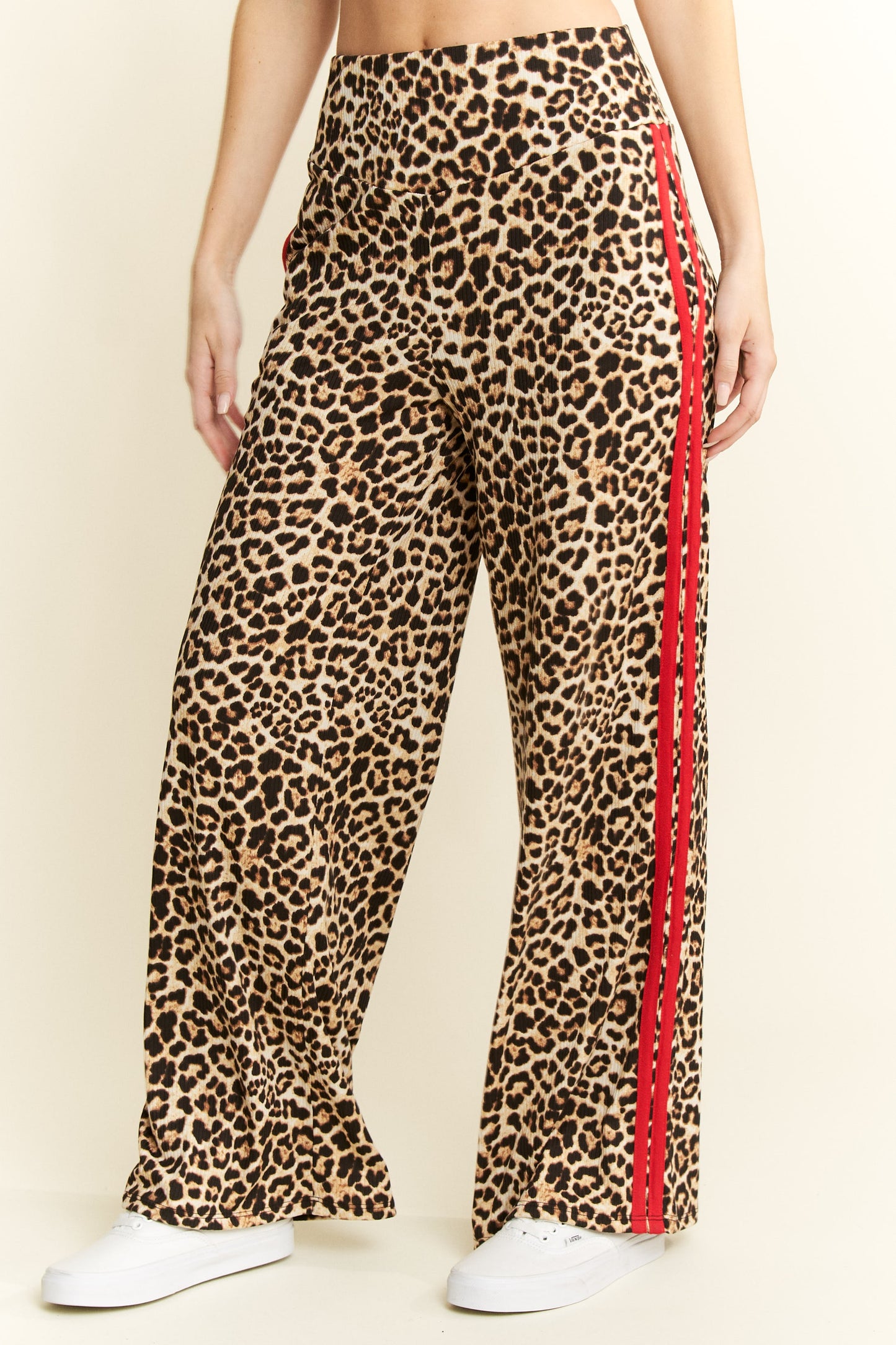 Leopard Print Wide Leg Lounger
