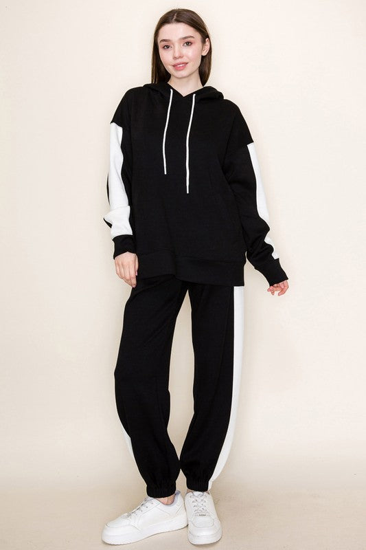 Side Stripe Hoddie