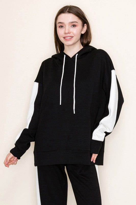 Side Stripe Hoddie