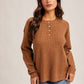 Waffle Henley Sweater