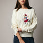 Embroidered Bear Sweater