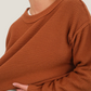 Cute Layering Crop Sweater (Rust)