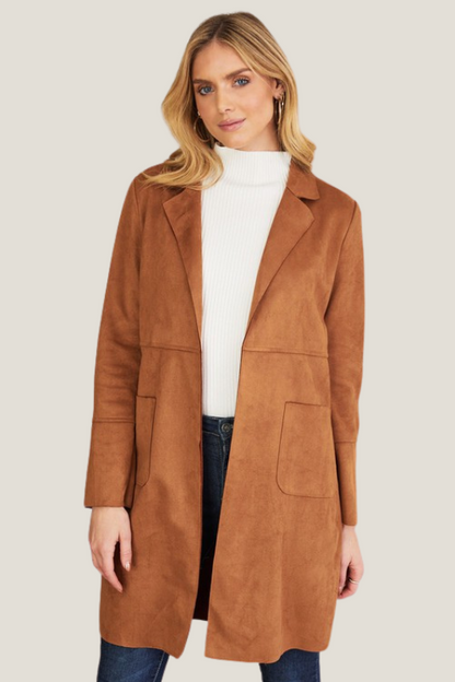 Fancy Faux Suede Jacket