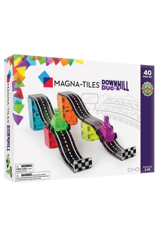 Amzaon-MAGNA-TILES Downhill Duo 40-Piece Magnetic Construction Set