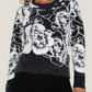 LIVERPOOL: Long Sleeve Floral Crewneck Sweater