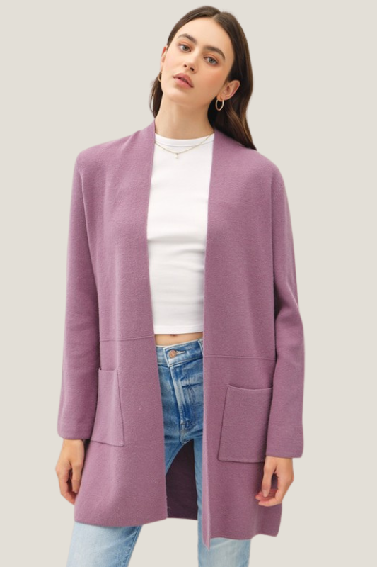 Juliet Sweater Cardigan (Lavender)