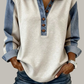 Denim Trimmed Top