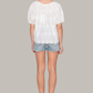 White Boho Blouse