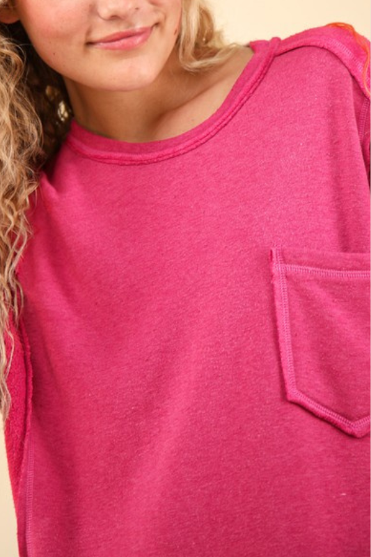 Soft and Cozy Sweatshirt (Hot Pink)