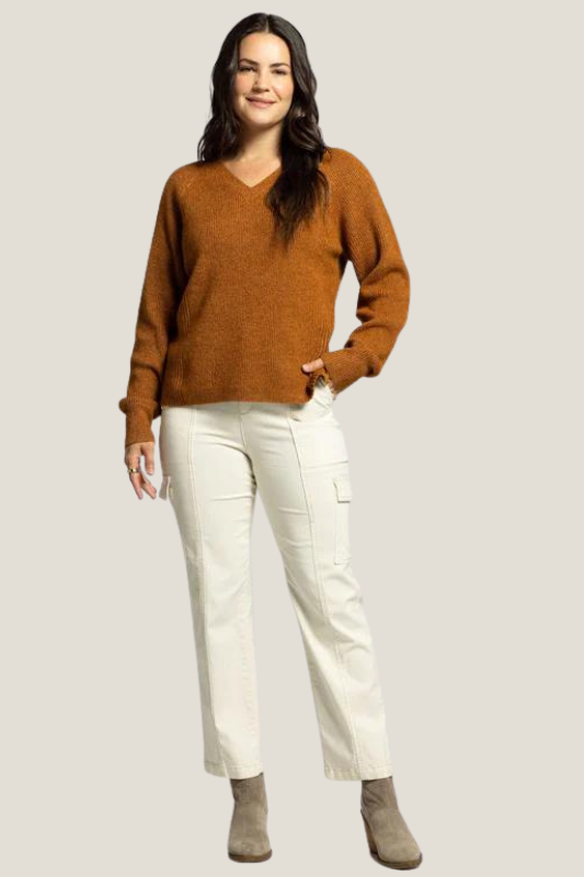 THREAD & SUPPLY: Marigold Sweater (Heather Orange)