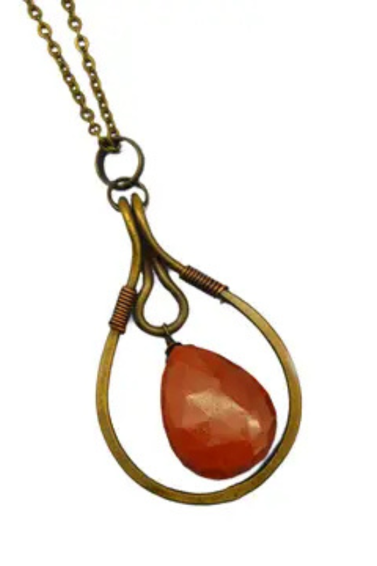 Red Jasper Necklace and Earrings