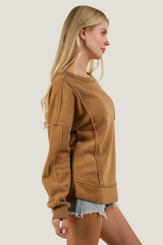 Soft and Cozy Sweatshirt (Camel)