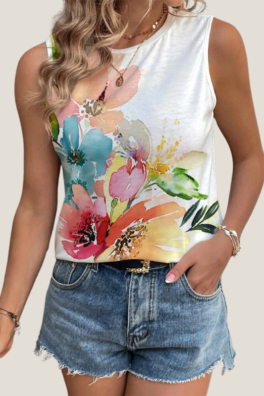 Fun And Floral Summer Tank