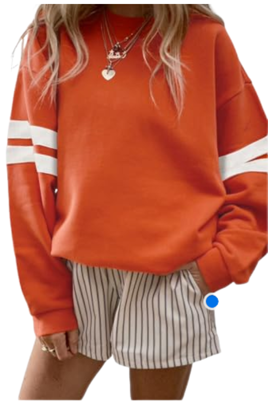 Amazon-Striped Oversized Sweatshirt (more colors)