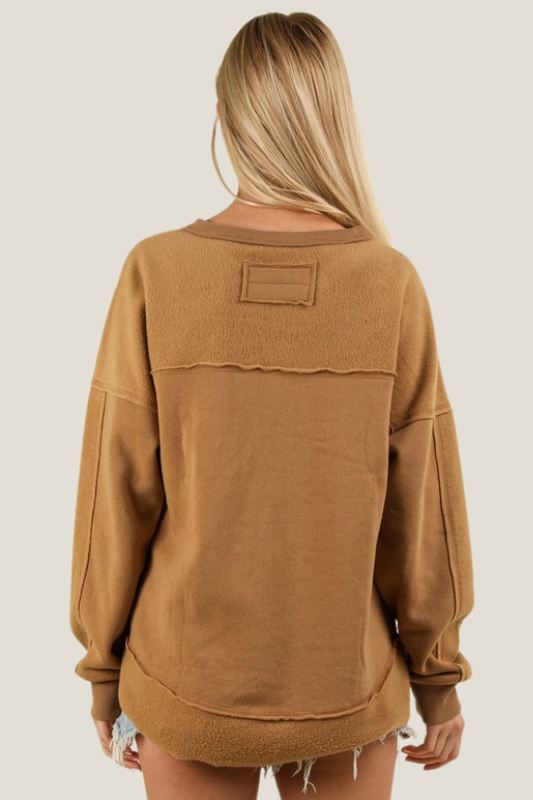 Soft and Cozy Sweatshirt (Camel)