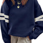 Amazon-Striped Oversized Sweatshirt (more colors)