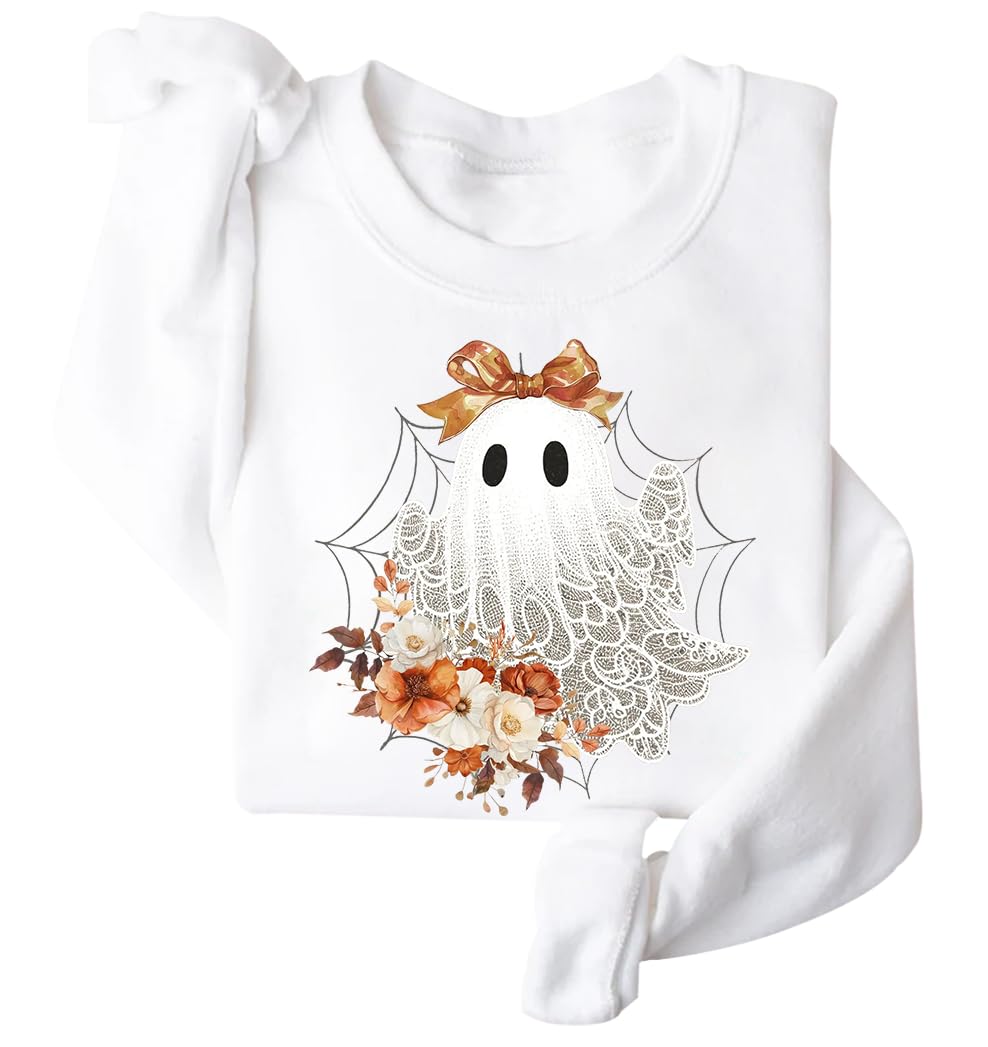Amazon-Halloween Lace Ghost Sweatshirt (more colors)