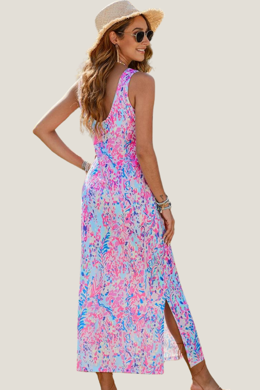 Bright And Floral Maxi Dress