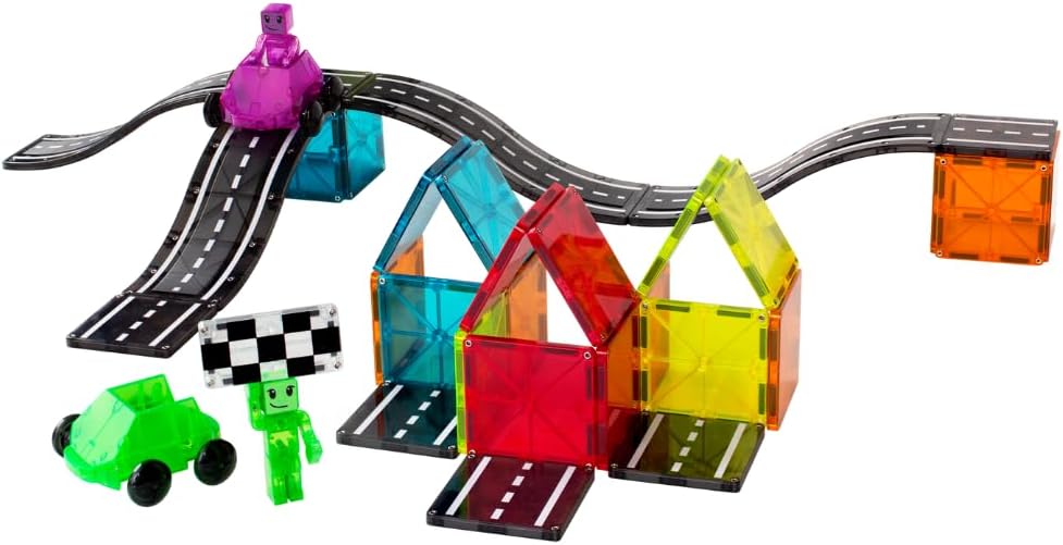 Amzaon-MAGNA-TILES Downhill Duo 40-Piece Magnetic Construction Set