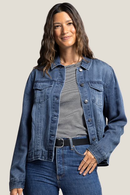 THREAD & SUPPLY: Jackie Jacket (Dark Wash)