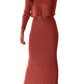 Amazon -Women's 2 piece Rib Knit Maxi Dress (many colors)