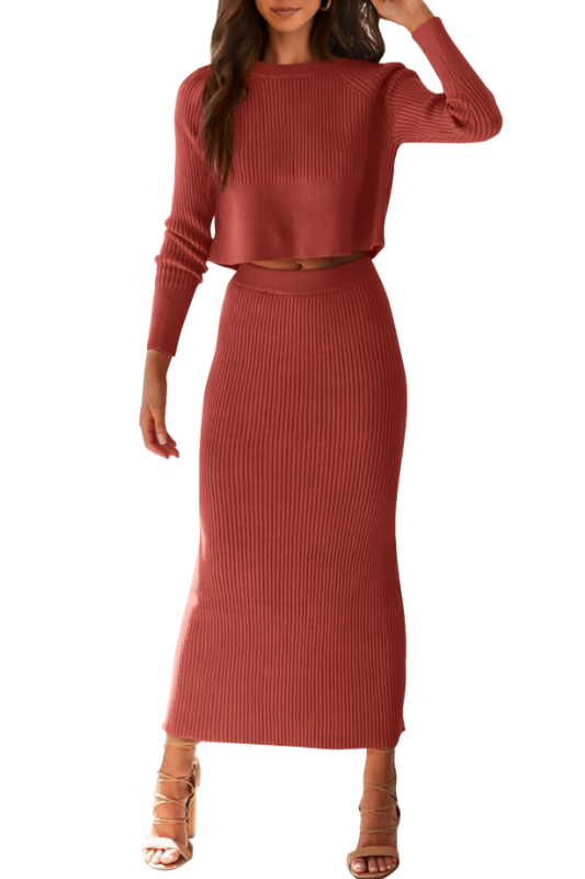 Amazon -Women's 2 piece Rib Knit Maxi Dress (many colors)