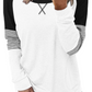 Amazon-Crewneck Color block Top (more colors)