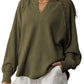 Amazon- Waffle knit Loose Fitted Top
