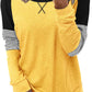 Amazon-Crewneck Color block Top (more colors)