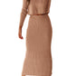 Amazon -Women's 2 piece Rib Knit Maxi Dress (many colors)
