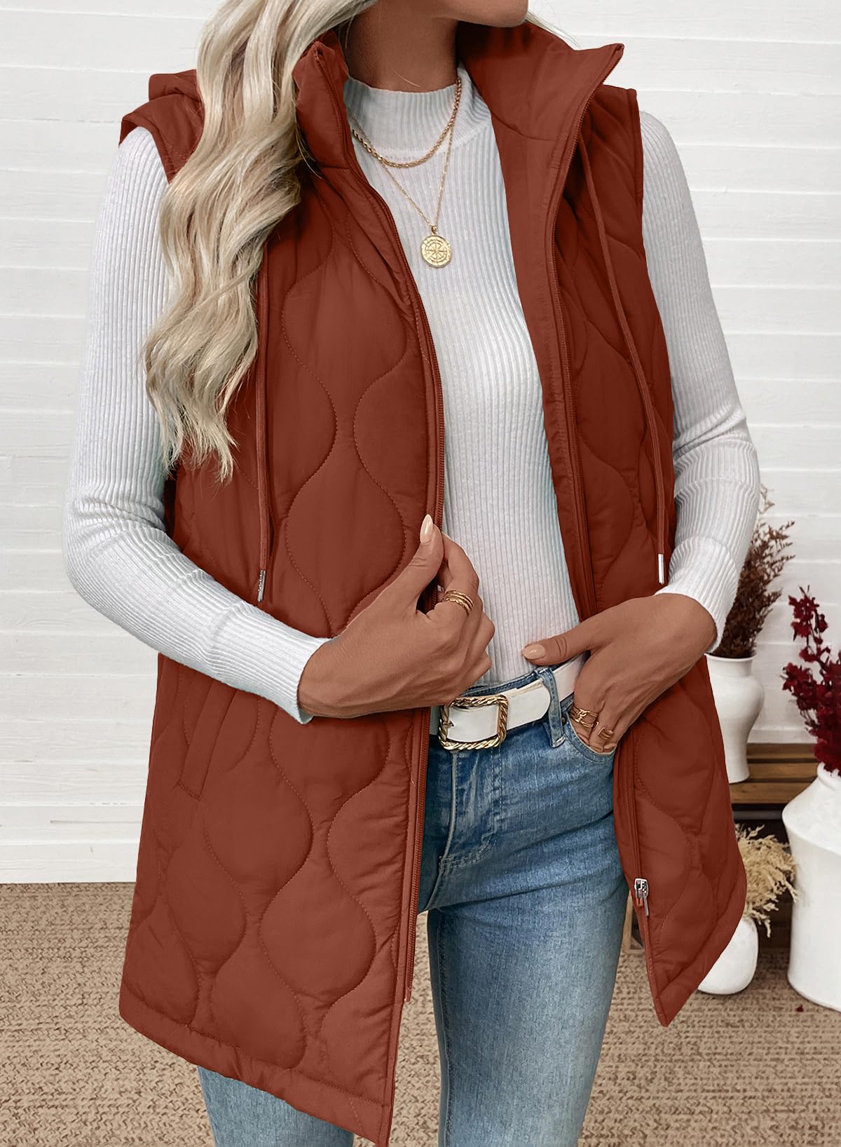 Amazon-Long Puffer Vest (more colors)