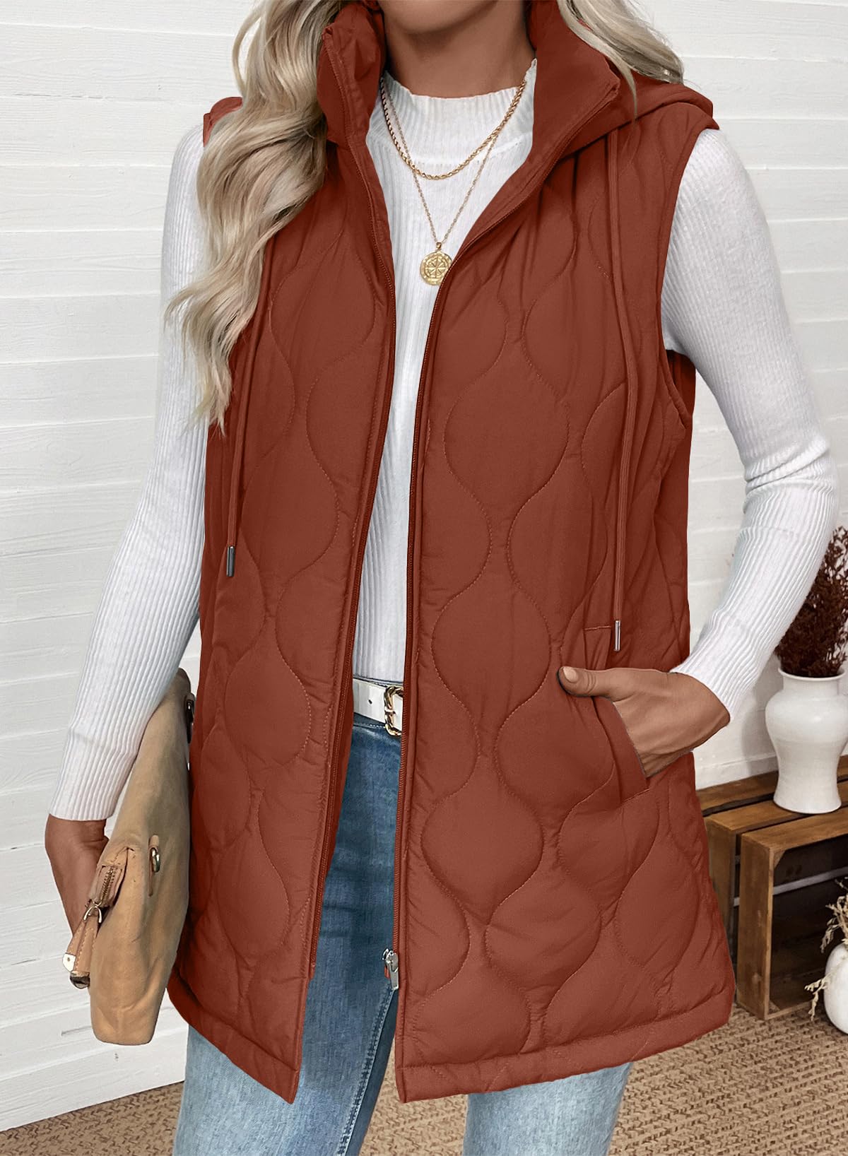 Amazon-Long Puffer Vest (more colors)