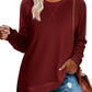 Amazon-Mixed Fabric Top (several colors)
