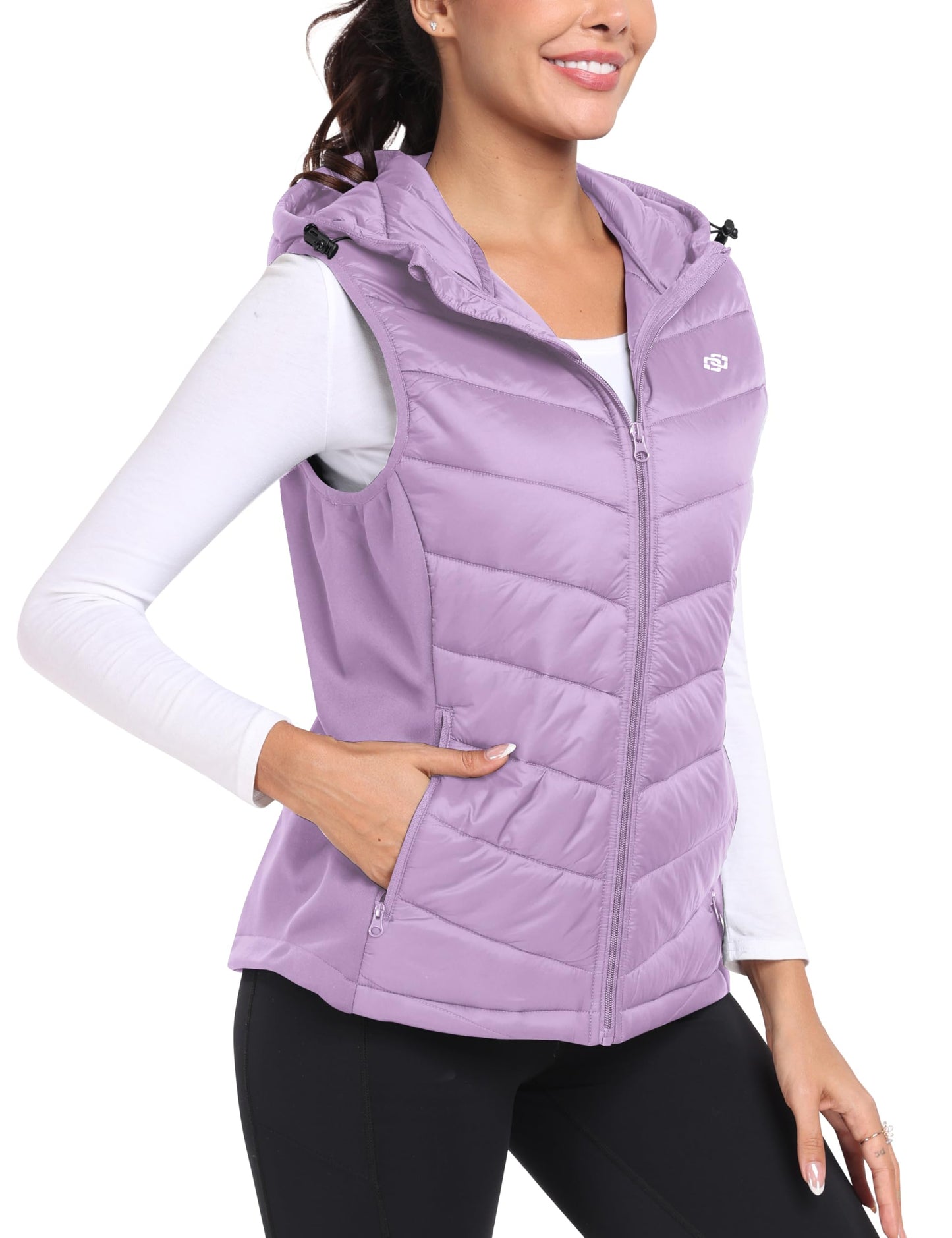 Amazon-Puffer Softshell Hooded Lightweight Down Vest