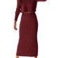 Amazon -Women's 2 piece Rib Knit Maxi Dress (many colors)