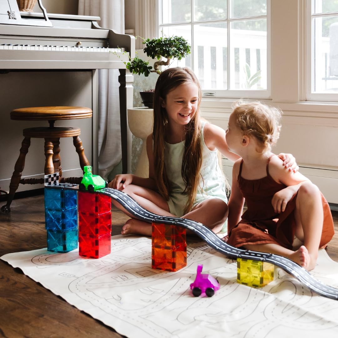 Amzaon-MAGNA-TILES Downhill Duo 40-Piece Magnetic Construction Set