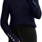 Amazon- Button Long Sleeve Sweater (Several Colors)