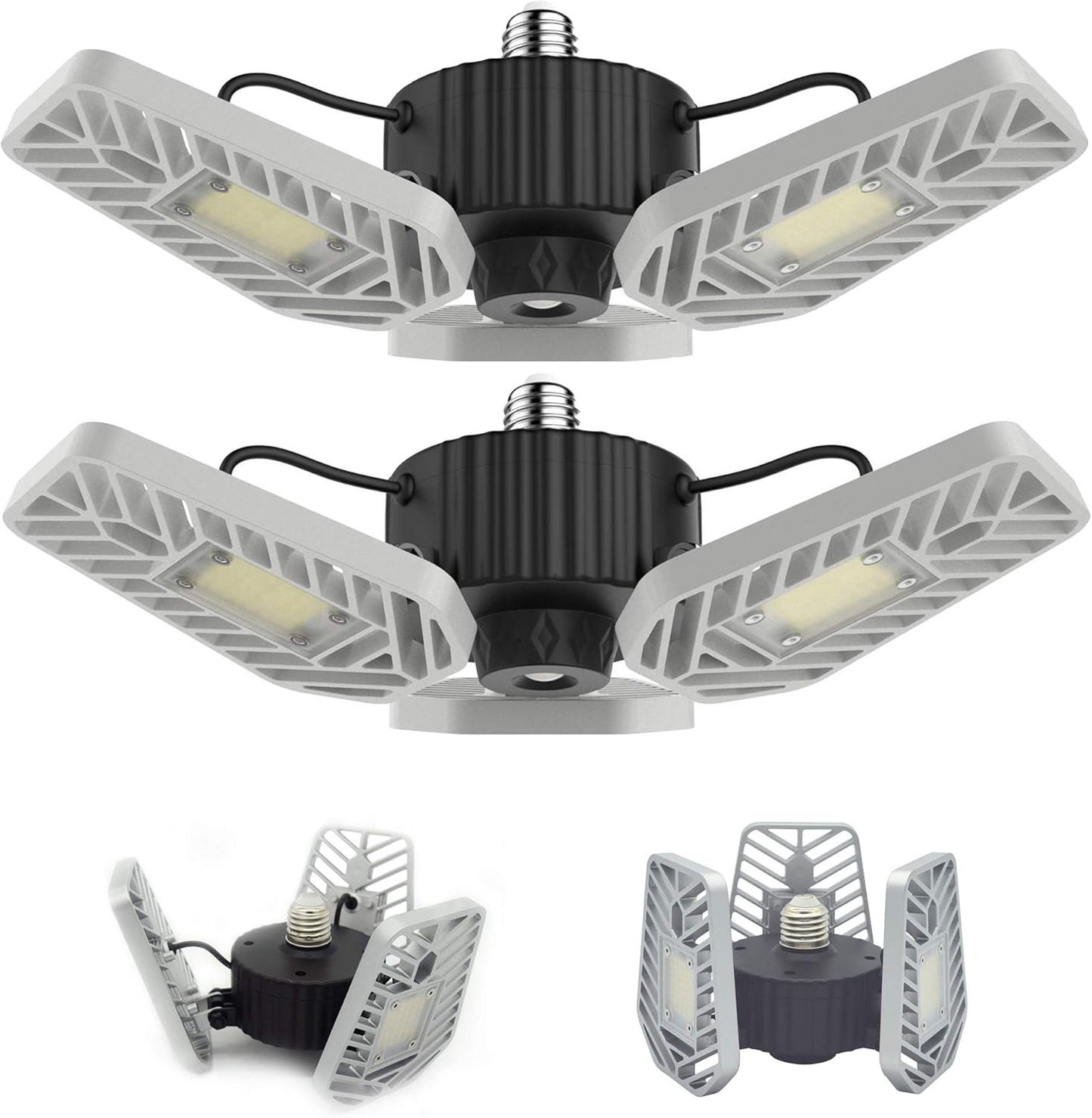 Amazon-2-Pack LED Garage Lights, 6500Lumens