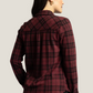 THREAD & SUPPLY:  Burgundy Plaid Lewis Top